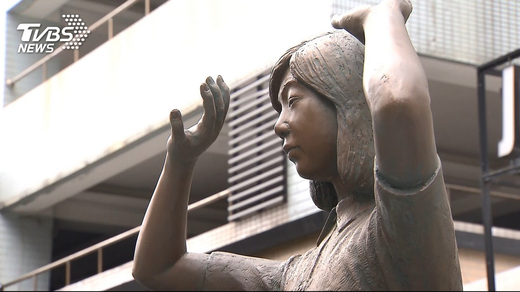 The comfort women statue in Tainan (TVBS News)