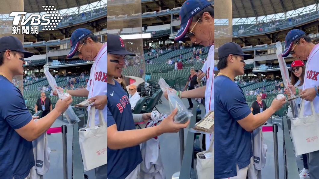 Gou meets Boston Red Sox star Chang Yu-cheng in Seattle (TVBS News)