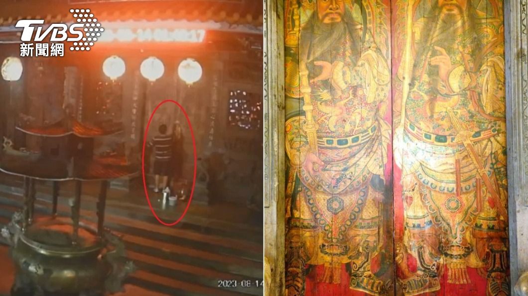 Spanish artist accused of damaging historic temple in Taipei (TVBS News)