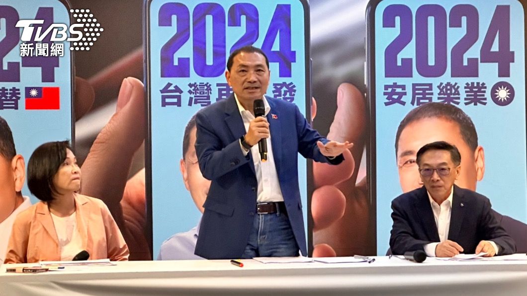 Hou Yu-ih unveiled his five-pronged healthcare policies on Thursday (Aug. 31). (TVBS News)