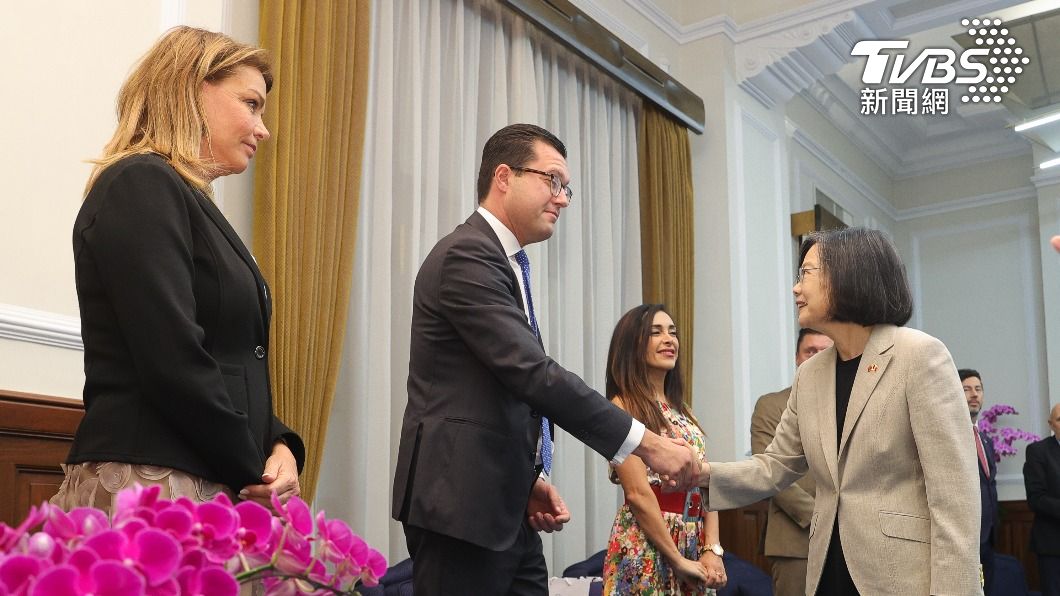 President Tsai affirms Taiwan-Belgium friendship (CNA via TVBS News)