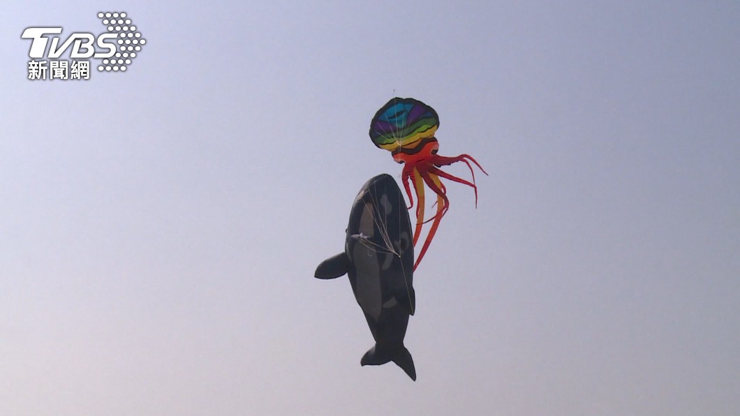 Lukang’s ocean party: Kites of marine life fill the sky (TVBS News)