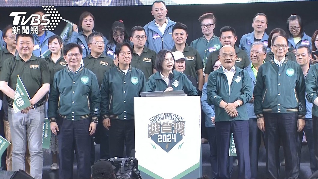 DPP Lai inaugurates campaign HQ, Tsai voices support (TVBS News)