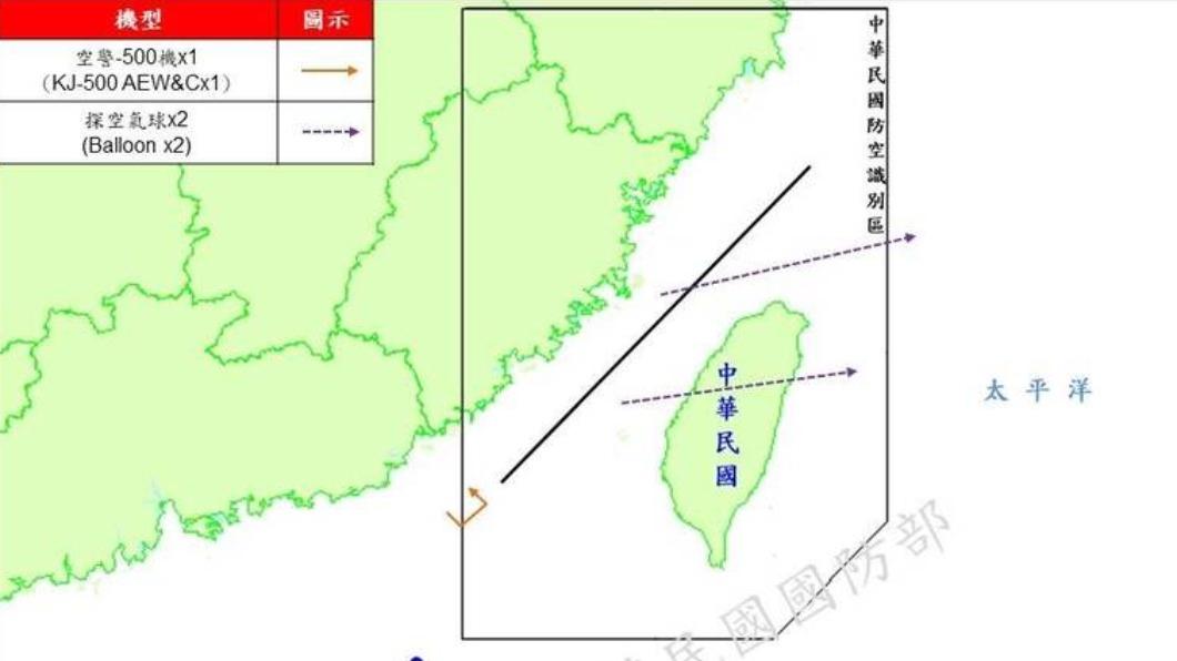 Taiwan defense on alert as Chinese aircraft intrude airspace (Courtesy of MND)