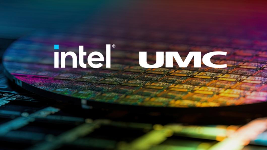 The Intel and UMC logos are featured in this handout photo. (Courtesy of Intel)