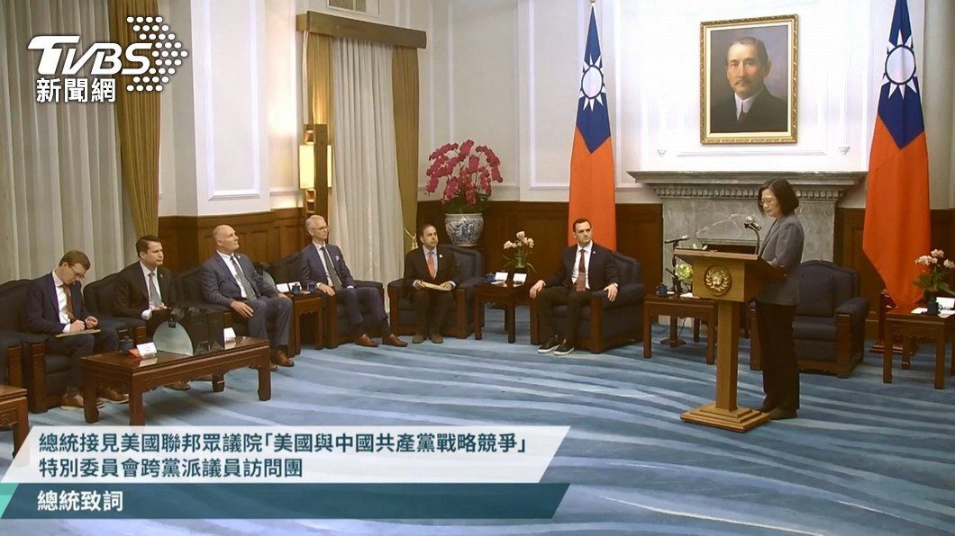 Rep. Gallagher praises Tsai’s leadership in Taiwan visit (TVBS News)