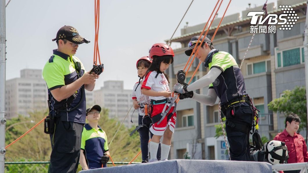 Hsinchu City hosts fire safety event for kindergarteners (Courtesy of Hsinchu City)