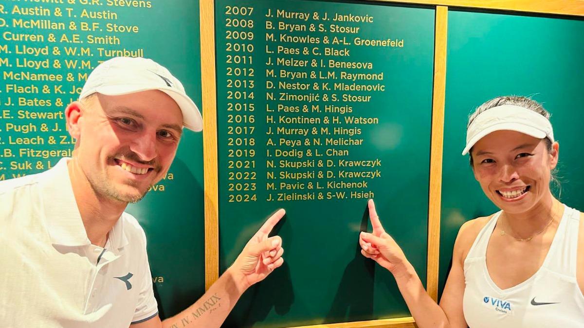 Hsieh Su-wei wins ninth Grand Slam title at Wimbledon (Courtesy of Hsieh’s Facebook)