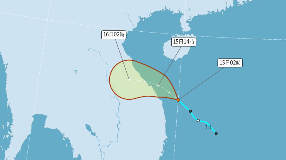 Meteorologist predicts new typhoon may form near Philippines (Courtesy of CWA)