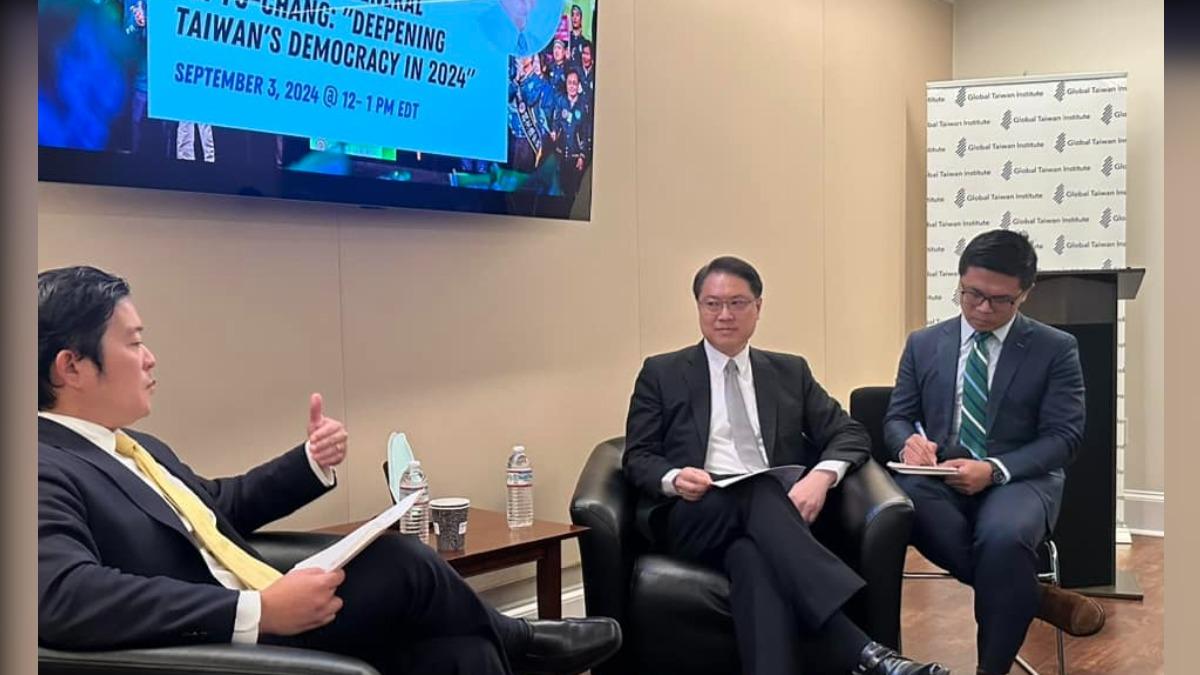 DPP secretary-general: US trust in President Lai (Courtesy of Lin Yu-chang’s Facebook)