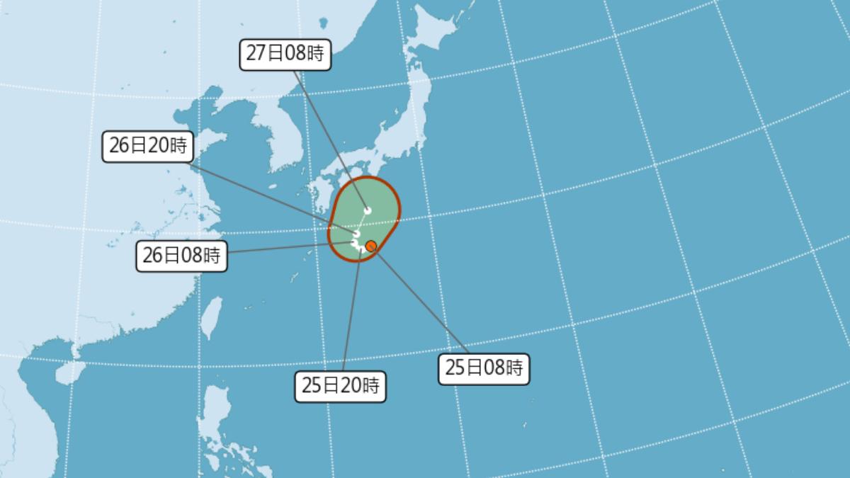 Tropical Storm Cimaron poses no direct threat to Taiwan (Courtesy of CWA)