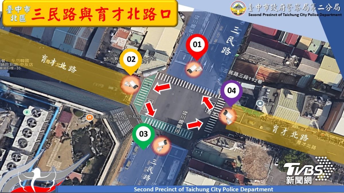 Taichung police to launch tech traffic enforcement Dec. 1 (TVBS News)