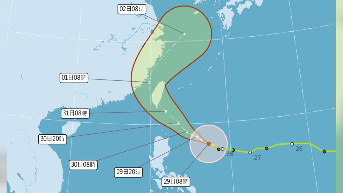 Premier Cho proposes 9 p.m. weather update for typhoon (Courtesy of CWA)