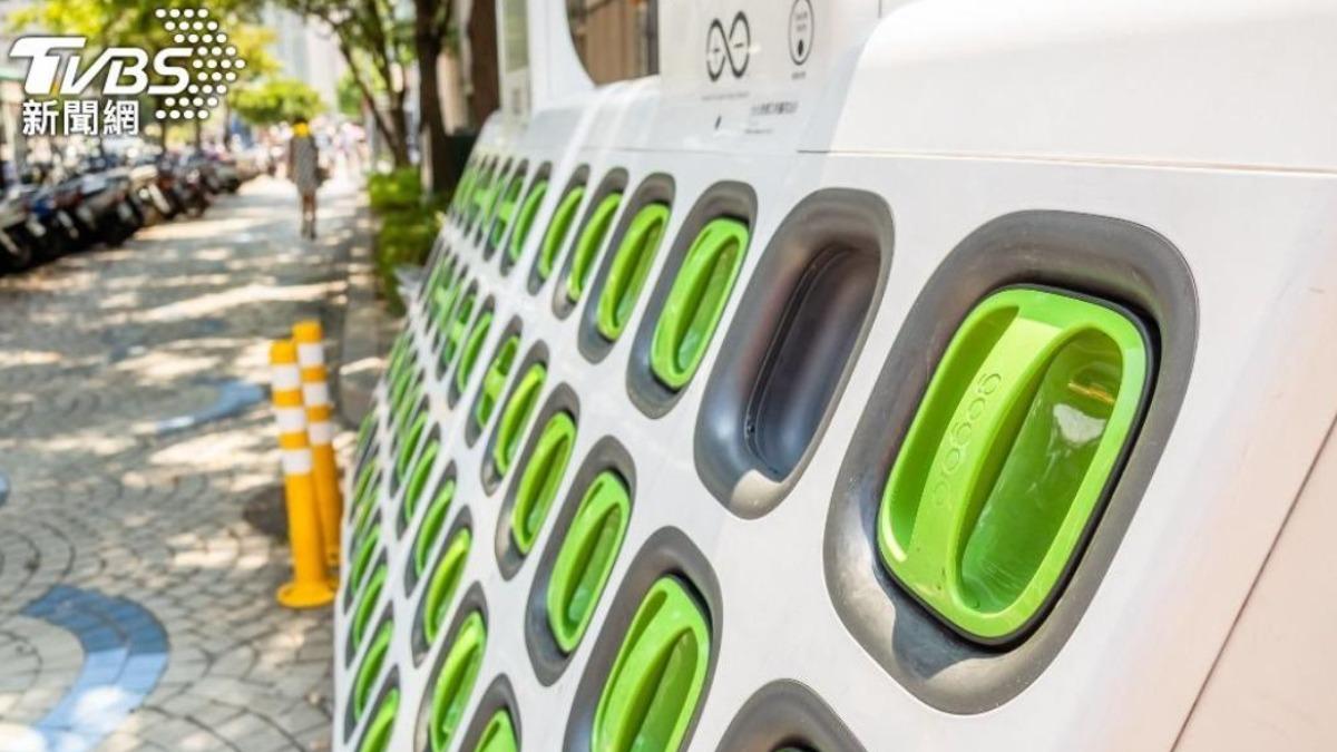 Gogoro's battery-swapping station (TVBS News)