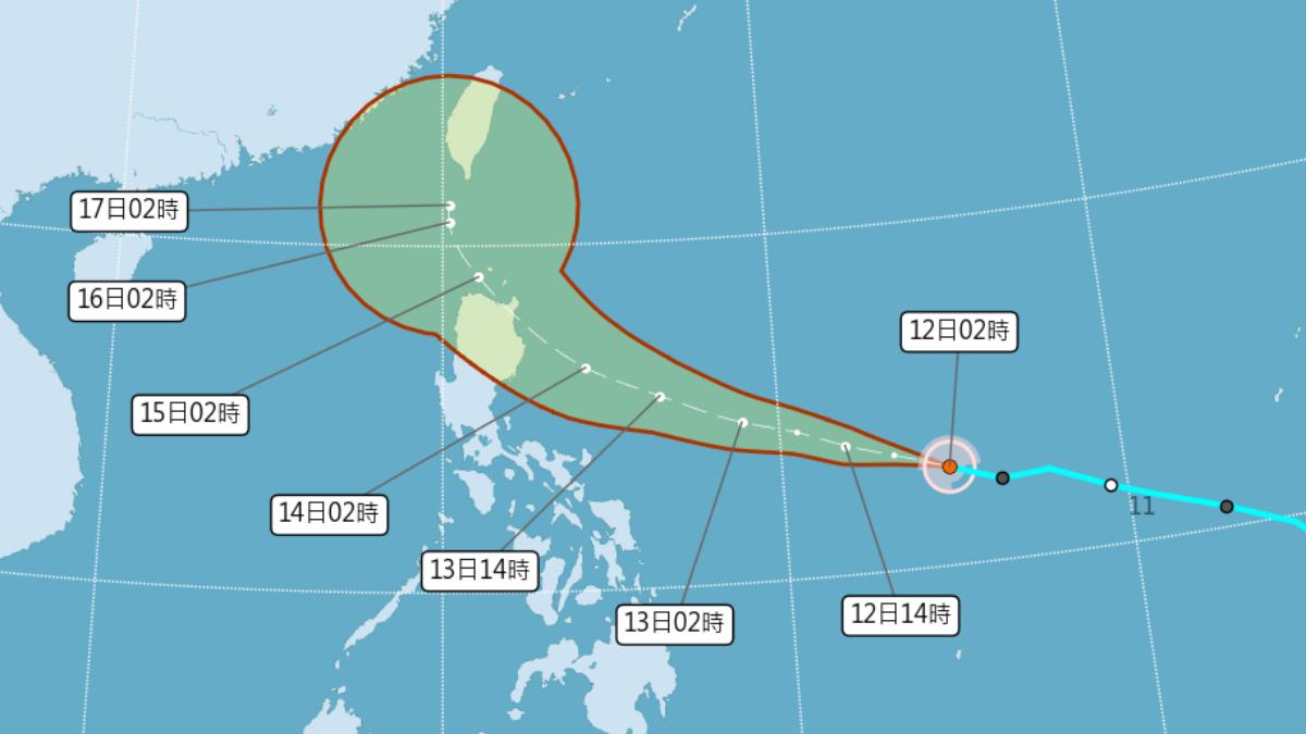 Usagi marks record fourth typhoon in November since 1958 (CWA)