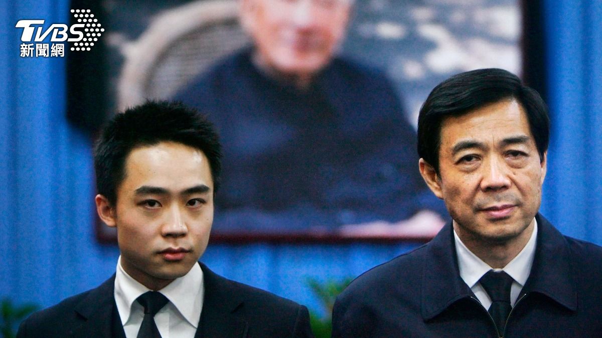 Bo Xilai (right) and son Bo Guagua (left) (TPG PHOTO)