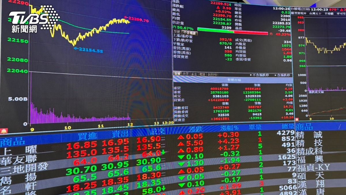 Taiwan stock opens with sharp drop (TVBS News)