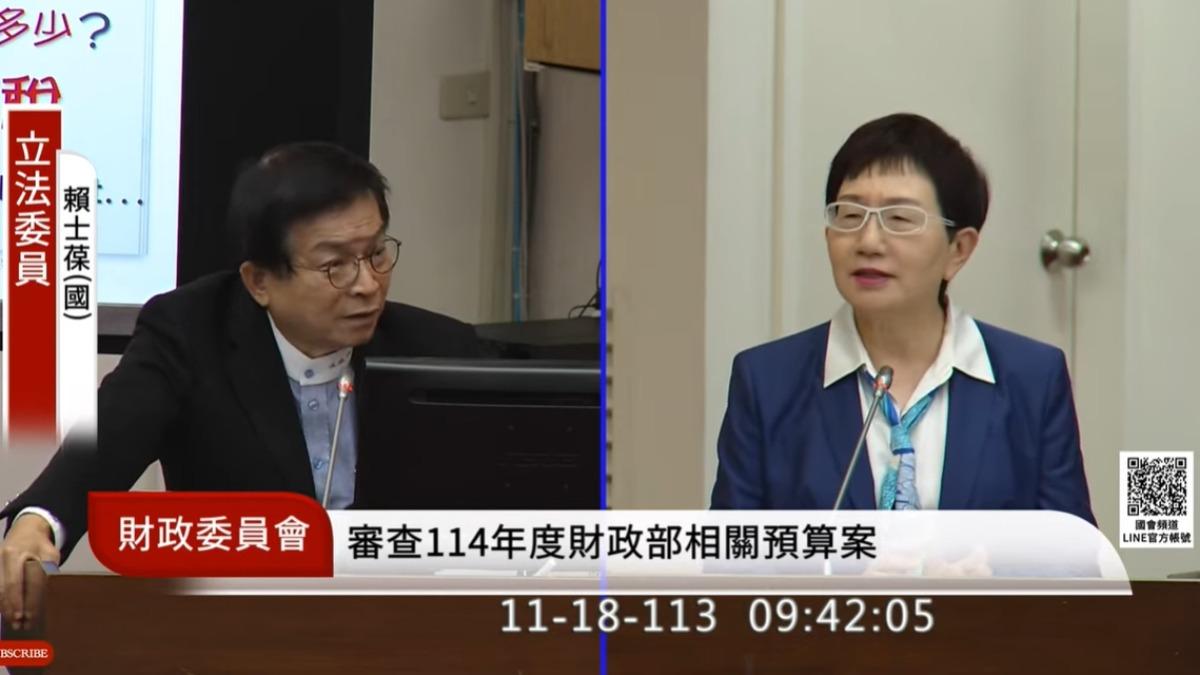 Finance minister optimistic about Taiwan-U.S. tax deal (Screenshot from Parliamentary TV/YT)