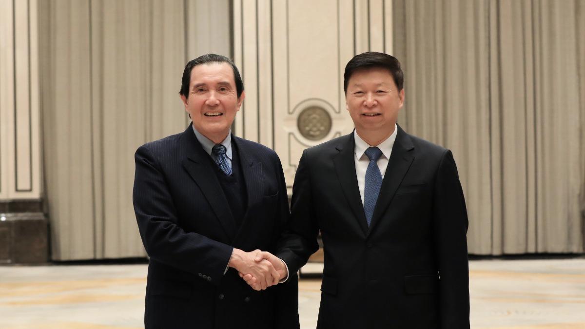 Ma Ying-jeou meets China’s Taiwan Affairs director (Courtesy of Ma’s Office)