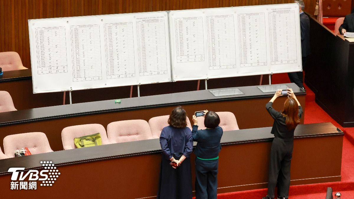 Taiwan legislators reject budget veto (TVBS News)