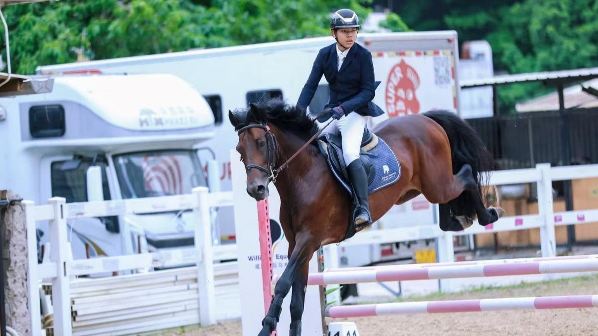 Young Taiwanese riders shine in event (Courtesy of 2025 Shenzhen-Hong Kong-Macao-Taiwan Equestrian I