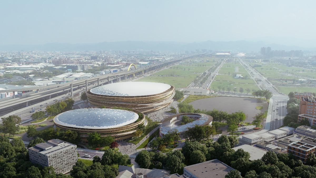 Taichung dome to rise in Shuinan park (Courtesy of Taichung Arena)