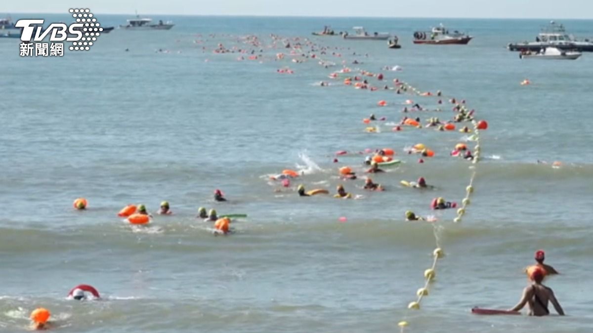 Cross-strait swimming contest faces heightened scrutiny (TVBS News)