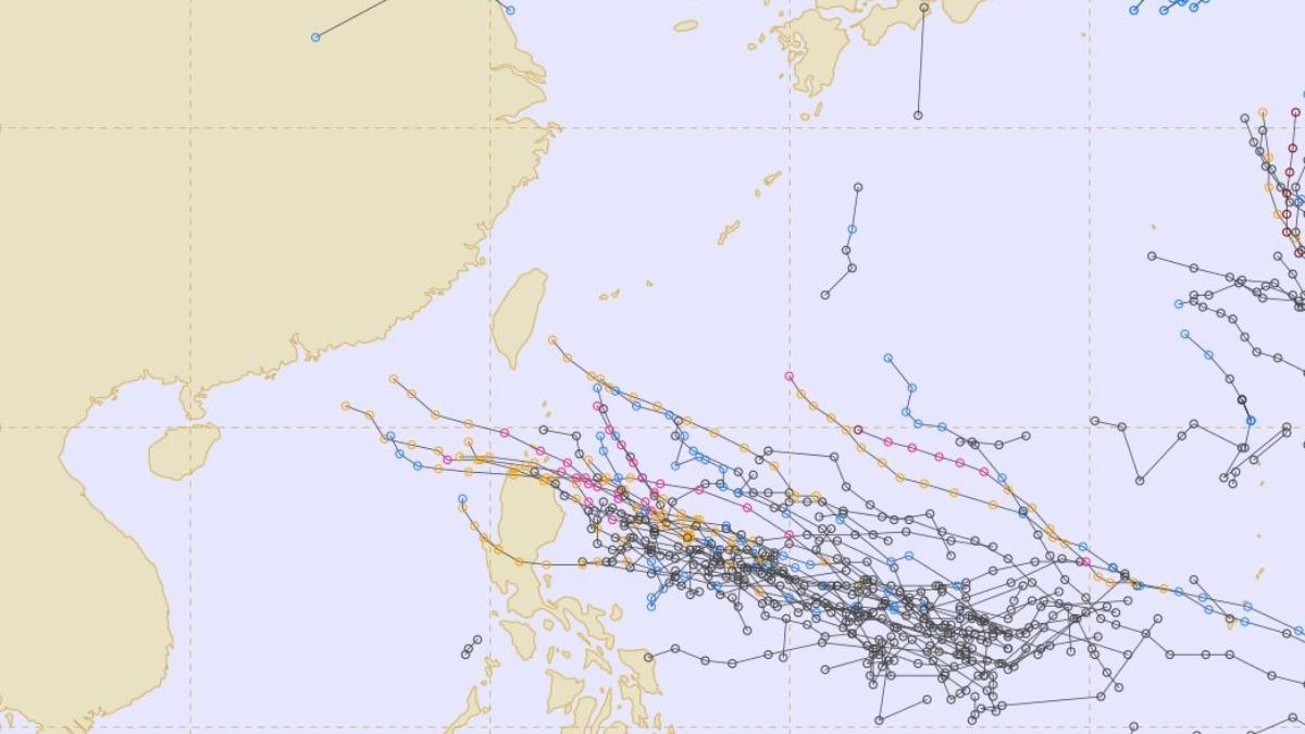 Taiwan braces for potential tropical threat (Screenshot of ECMWF)