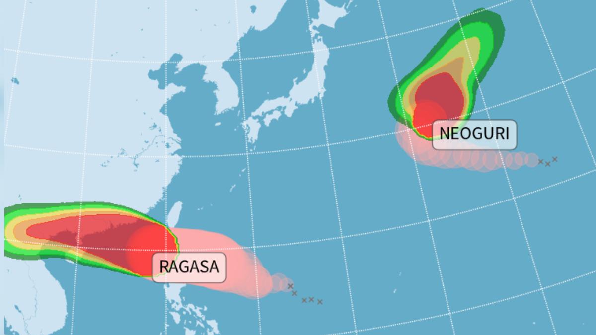 Typhoon Ragasa heads to China as Taiwan lifts land alert (Courtesy of the CWA)