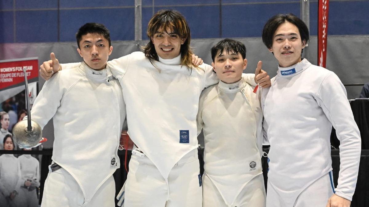 Taiwan epee team makes history in Canada (Courtesy of Chinese Taipei Fencing Association)