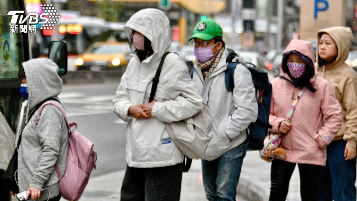 Cold front to hit Taiwan, temps to drop (Courtesy of the CWA)