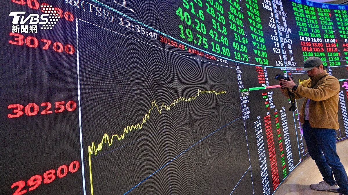 Taipei stock market closes lower, index drops 74.92 points (TVBS News)