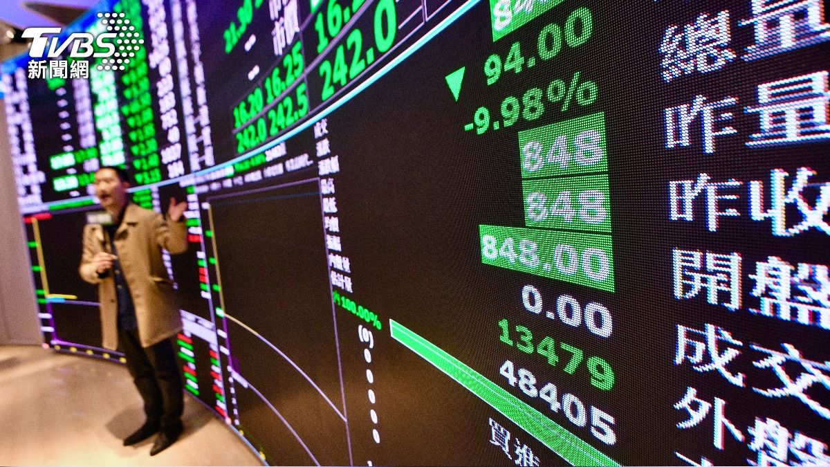 Taipei stocks fall 1.45% as textile sector leads decline (TVBS News)