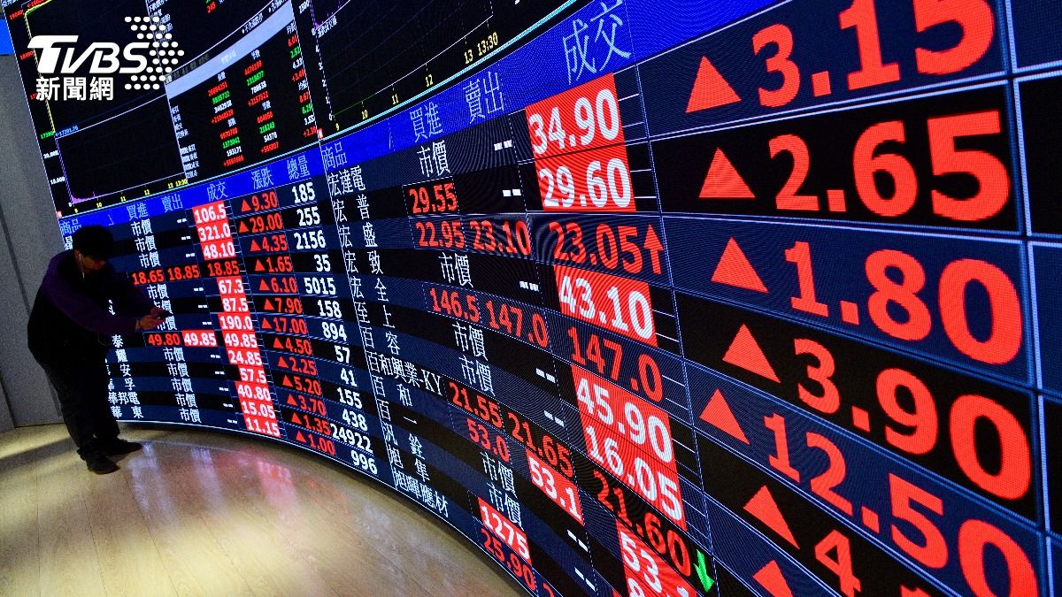 Taiwan stock market rebounds with 571-point surge (TVBS News)