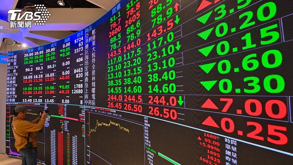 Taiwan stocks fall 1.51% amid tech sector weakness (TVBS News)