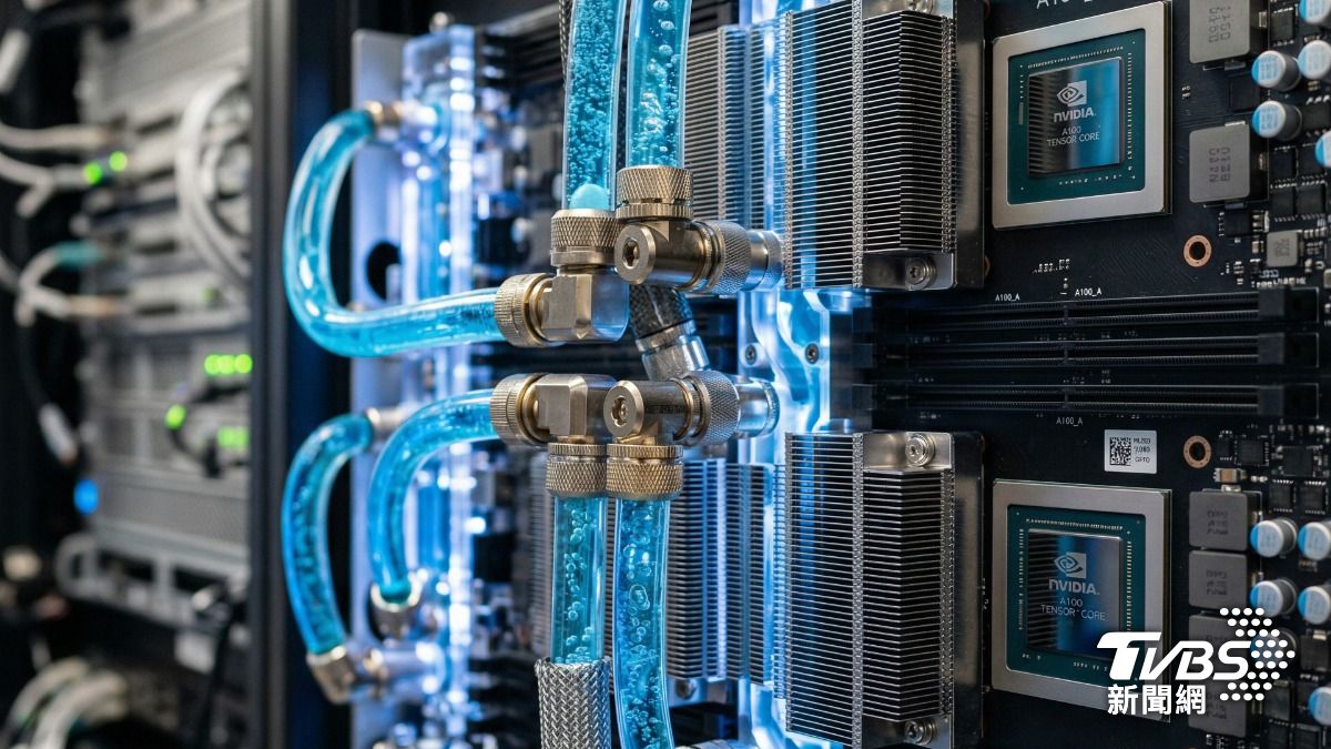 AI Server Liquid Cooling System (Image courtesy of Richard Brown)