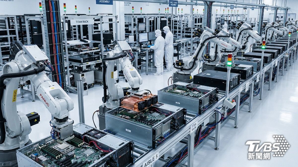 AI Server Manufacturing (Image courtesy of Richard Brown)