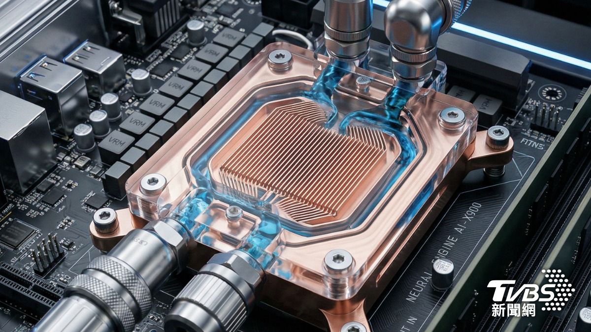 Copper microchannel cold plate. (Image courtesy of Richard Brown.)
