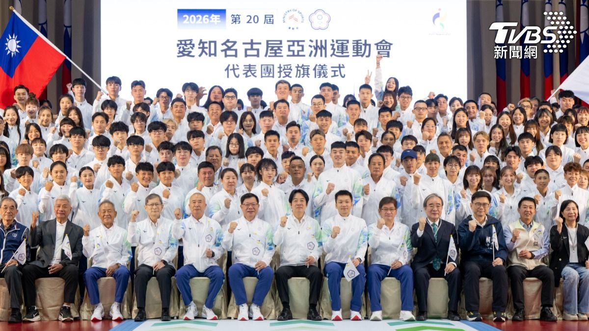 Taiwan’s Olympic champs lead charge at Nagoya Asian Games. (Courtesy of Office of the President)