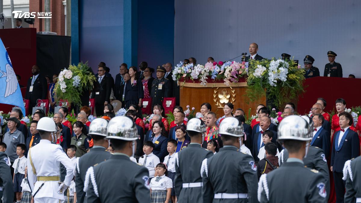 Legislative Speaker Han Kuo-yu, who chairs the National Day Celebration Committee, delivers his National Day address in Taipei on Saturday, Oct. 10, 2026. (Courtesy of Office of the President)